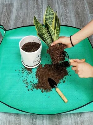 เสื่อปลูกต้นไม้กันน้ำสำหรับการเปลี่ยนดิน